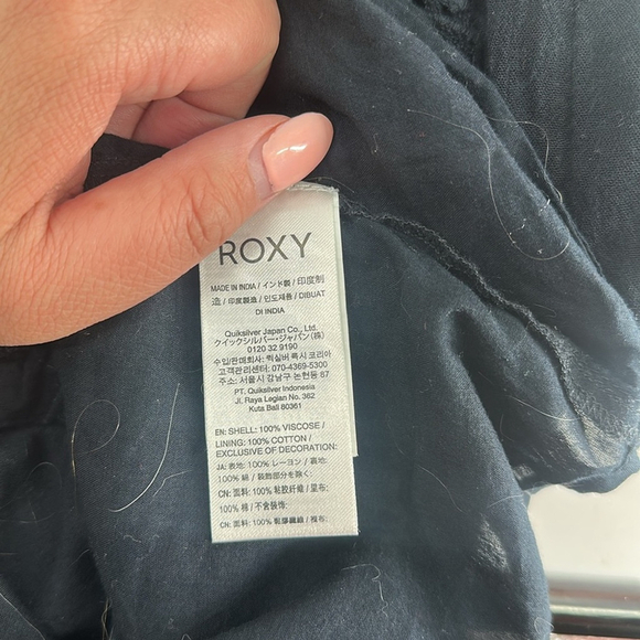 Roxy dress off the shoulder mini coverup boho beach vacation vibes sz sm - Picture 9 of 15